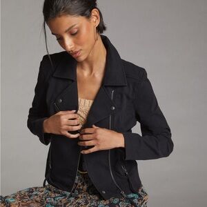 Black Moto Jacket from Anthropologie NWOT